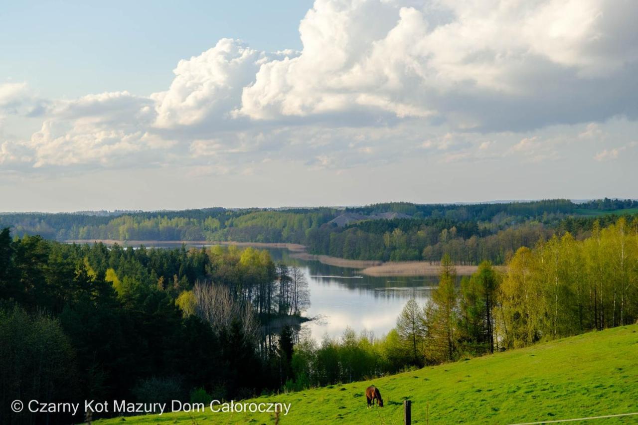 Czarny Kot Mazury Dom Caloroczny Villa Malkinie Exterior photo